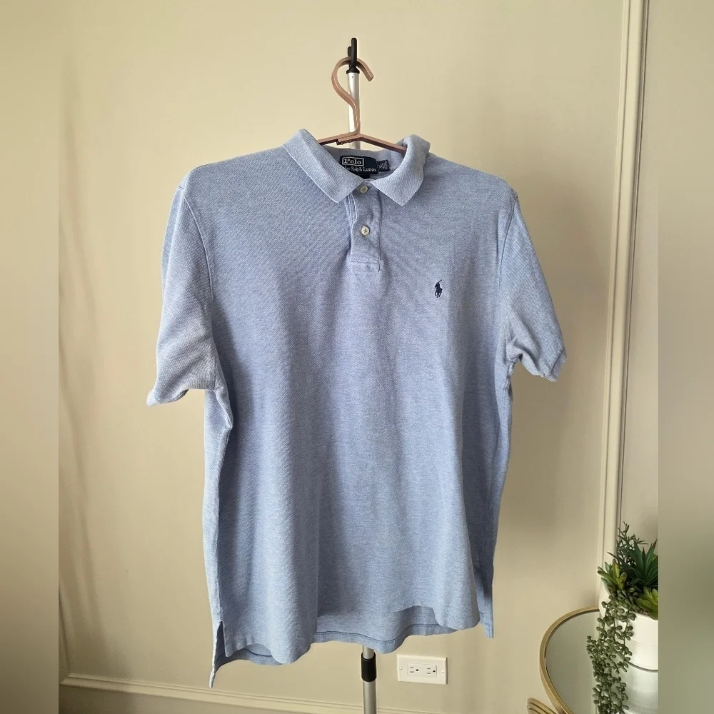 Polo by Ralph Lauren Men's Blue Polo Shirt Sz.XL